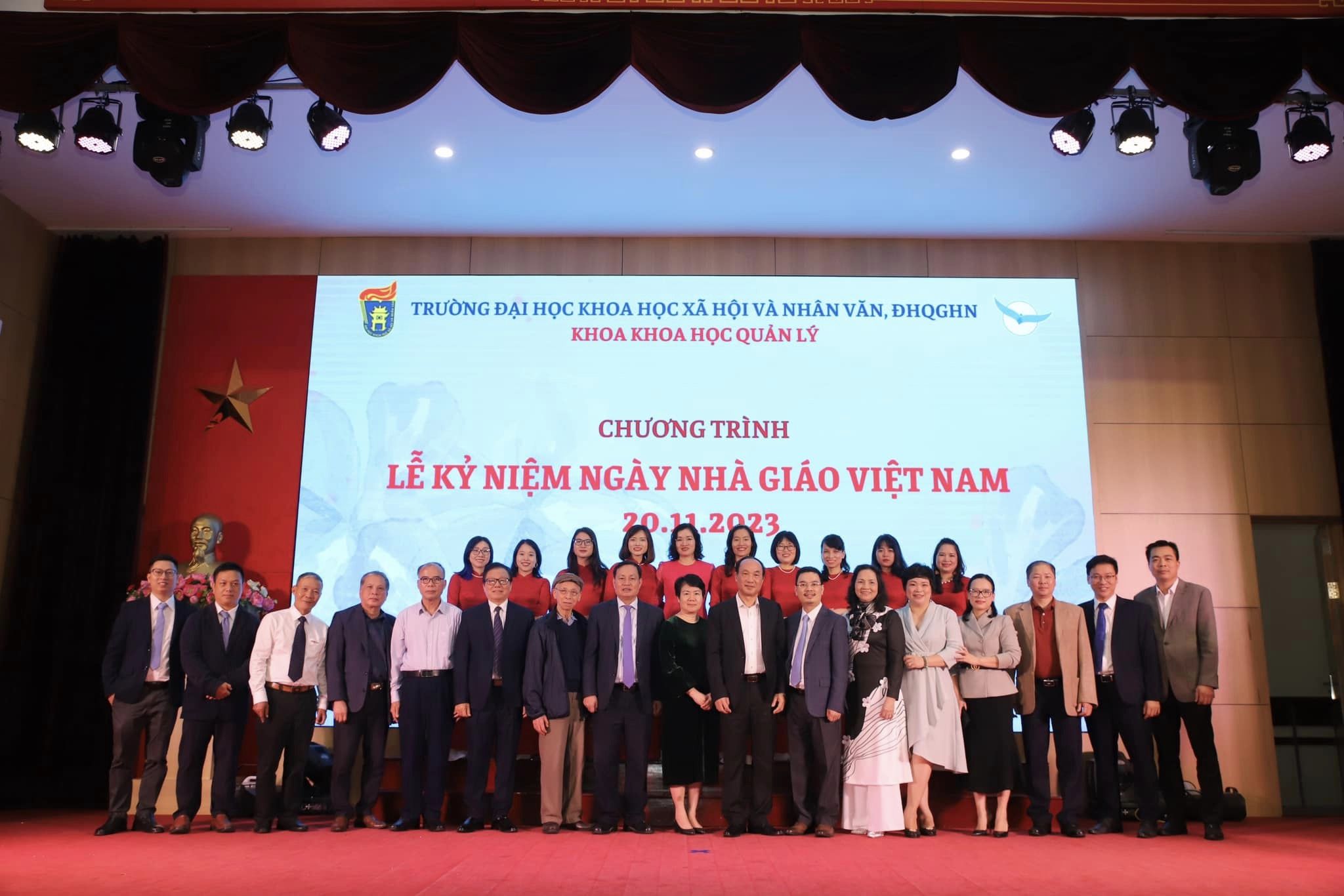 Lễ kỷ niệm ngày Nhà giáo Việt Nam năm 2023 - Khoa Khoa học quản lý